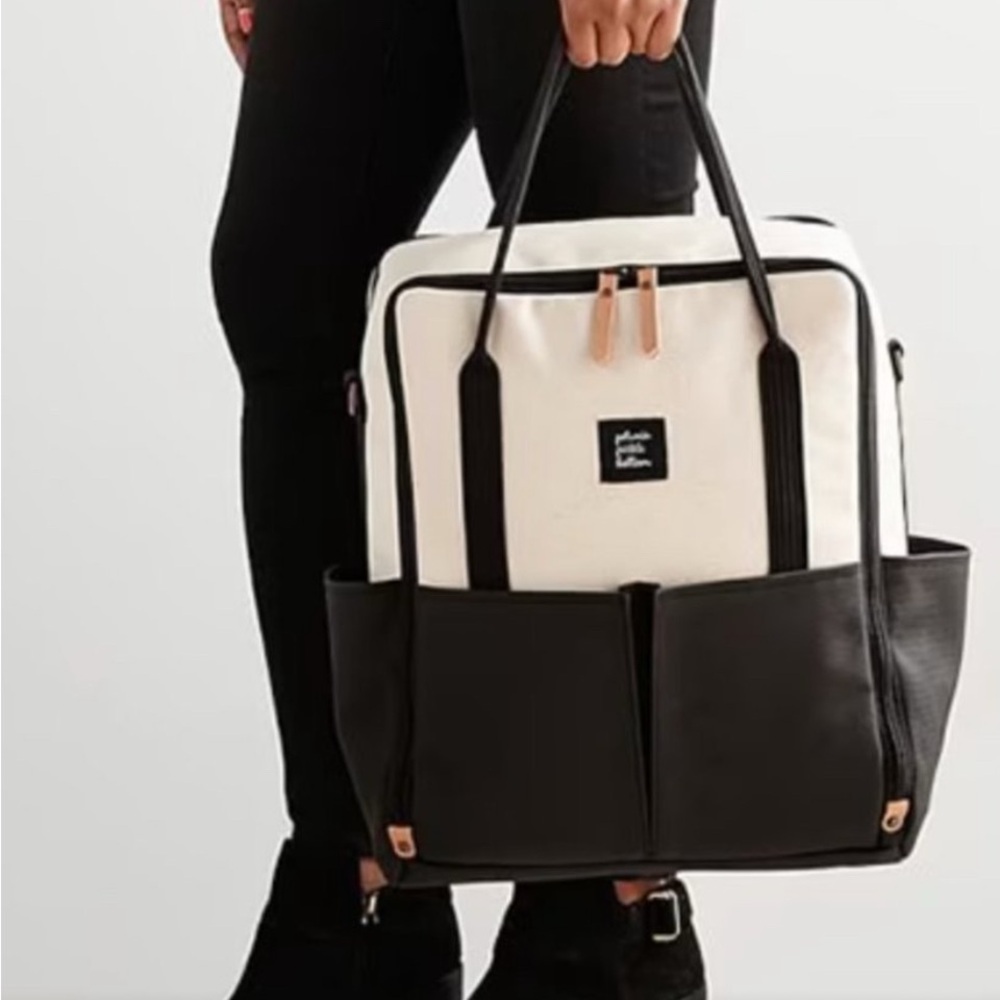 Petunia Pickle Bottom Black and White Daiper Bag